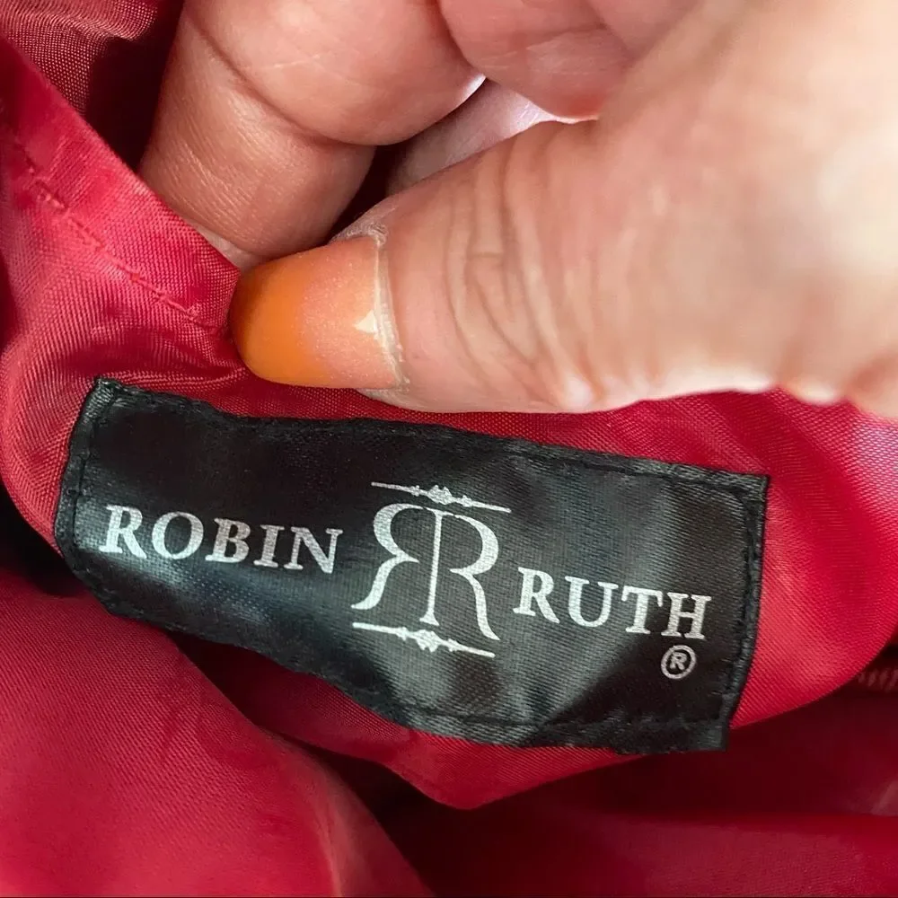 New Robin Ruth Red Vintage Style Madrid Messenger Crossbody Bag